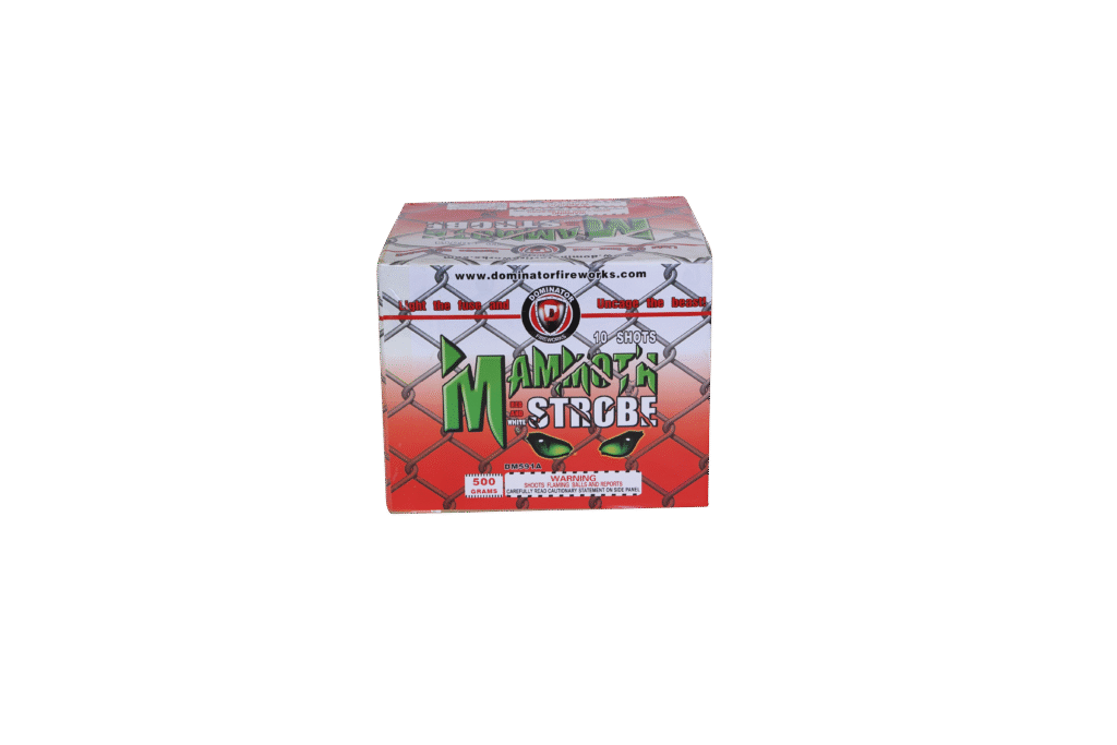 Mammoth Strobe-Red & White — Alamo Fireworks