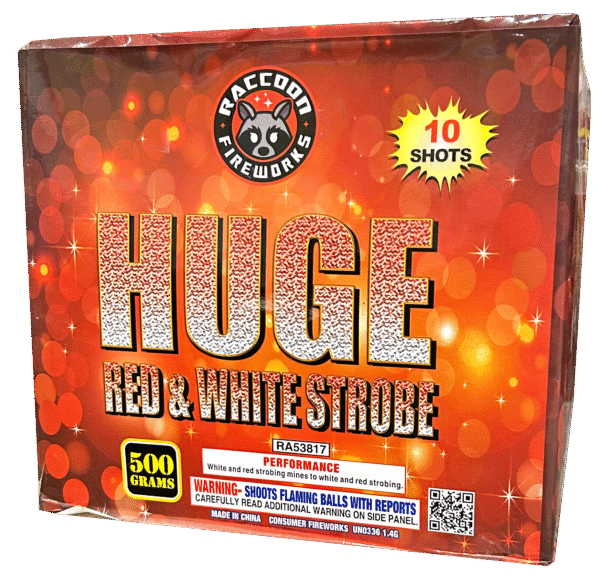 HUGE RED & WHITE STROBE