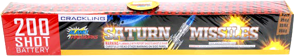 200 SHOT CRACKLING SATURN MISSILE