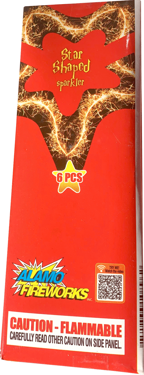 STAR SHAPED SPARKLERS