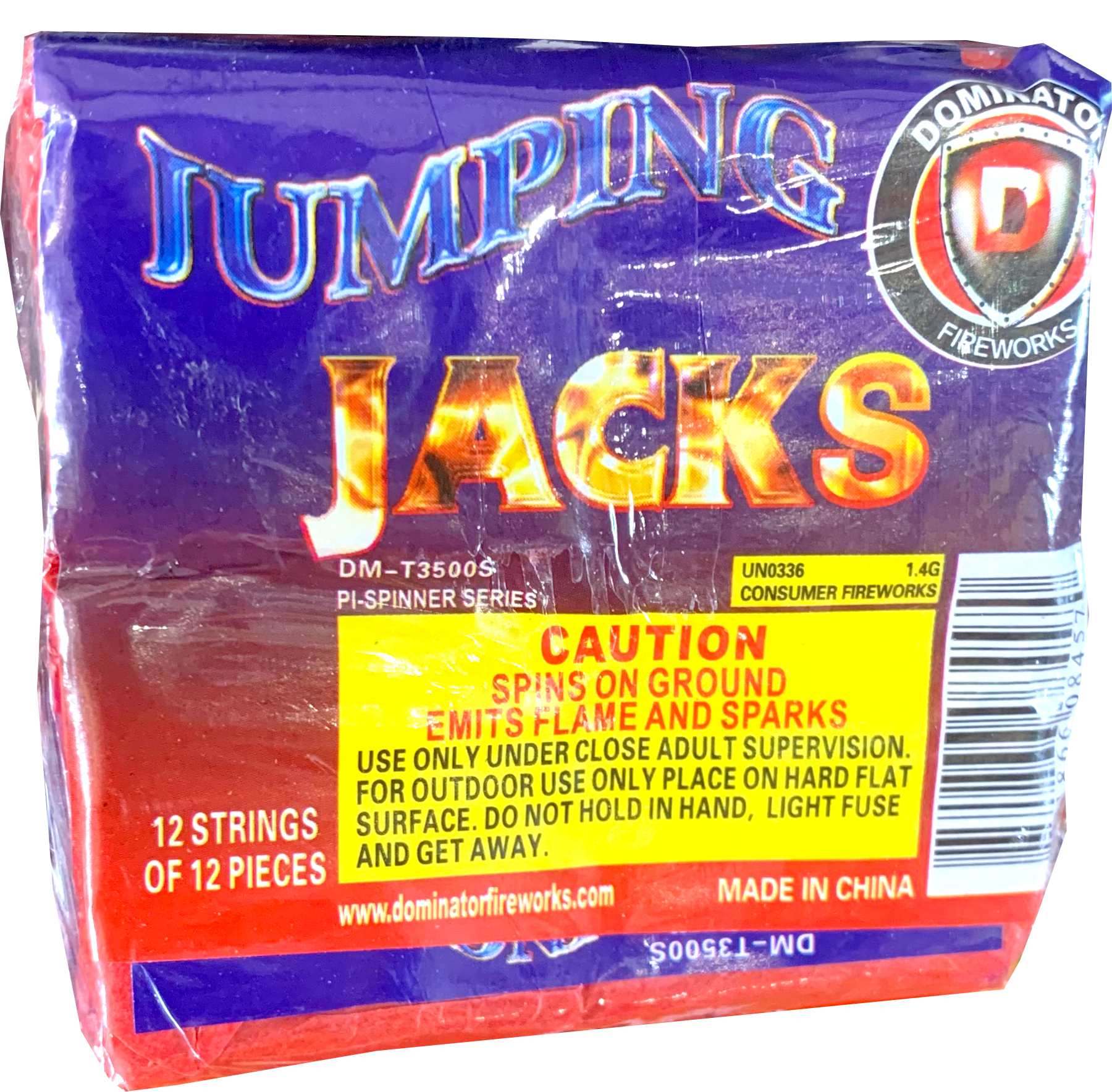Dominator Jumping Jacks – 12 Pack | Alamo Fireworks