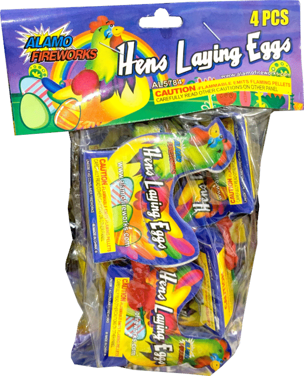 HENS LAYING EGGS 4-PACK