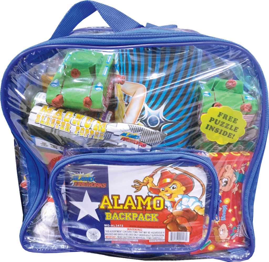 Alamo Back Pack — Alamo Fireworks