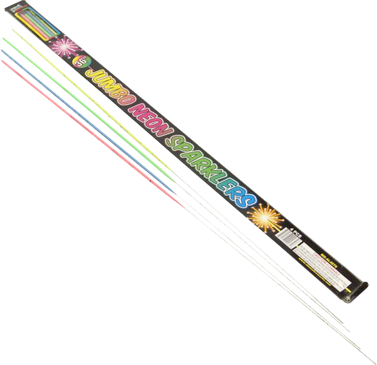 JUMBO NEON SPARKLERS