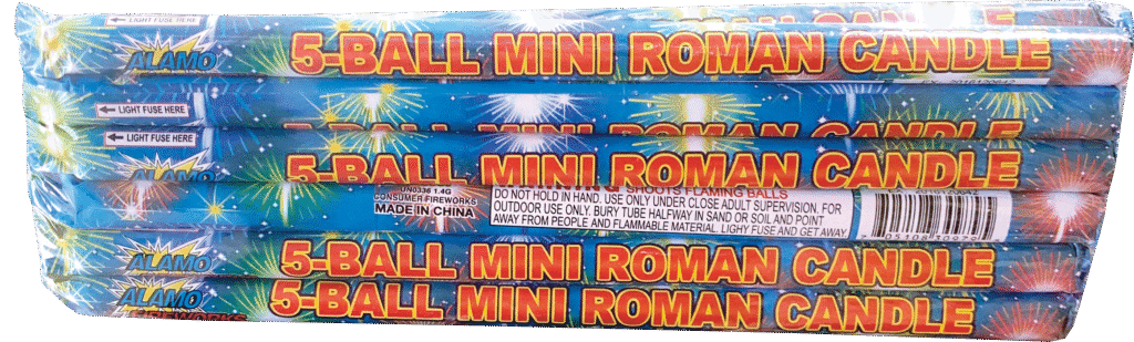5 Ball Mini Candle — Alamo Fireworks