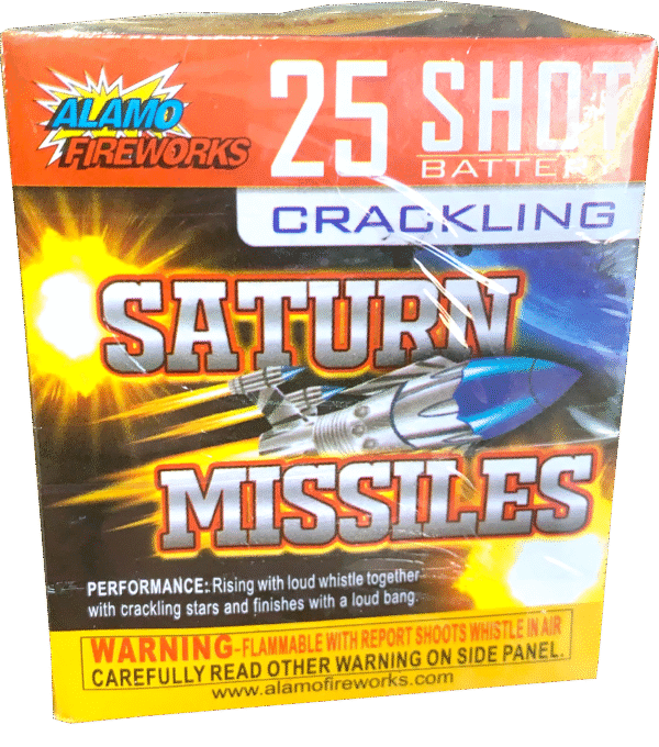 25 SHOT CRACKLING SATURN