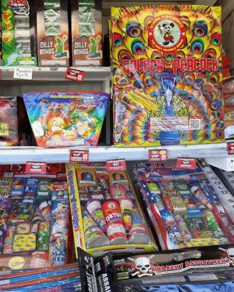 Alamo fireworks products in Corpus Christi off Old Brownsville Rd