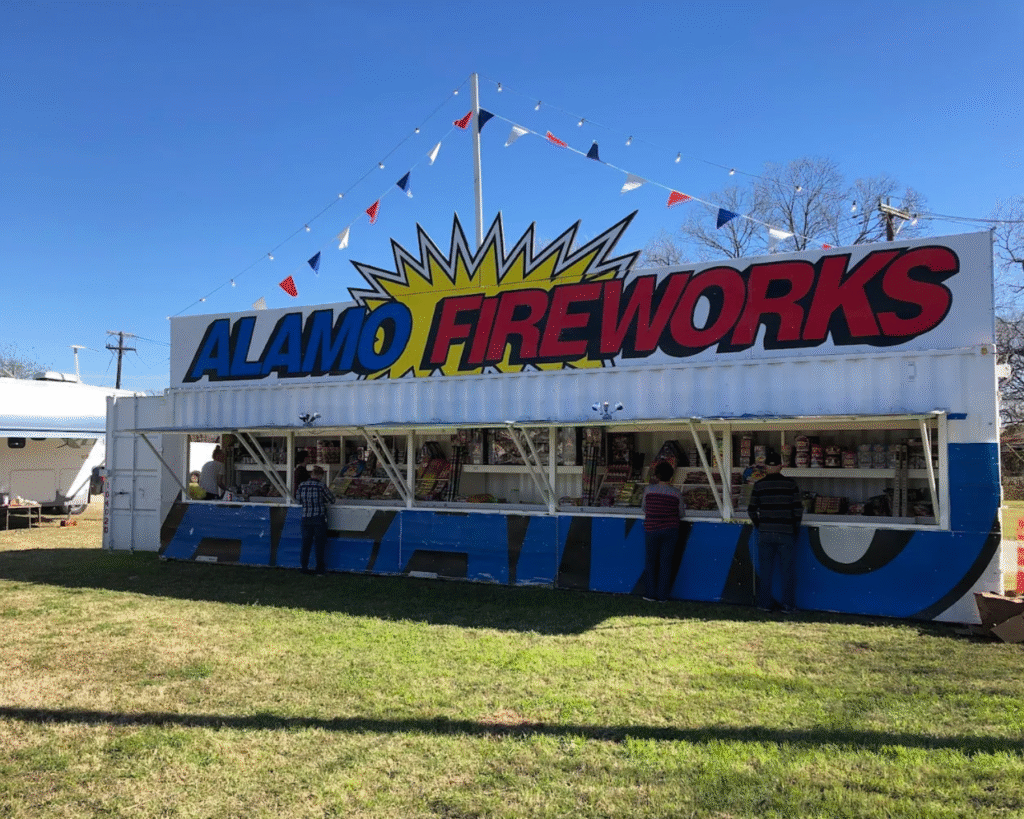 Alamo Fireworks Stand in Universal City