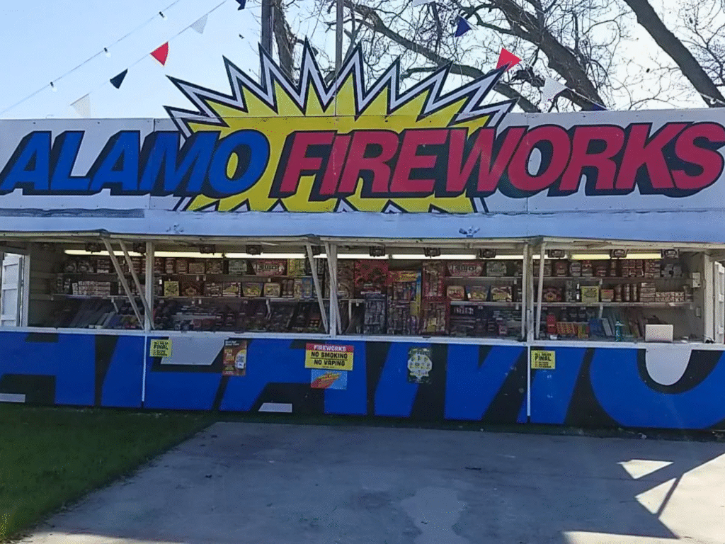 Alamo Fireworks stand in San Marcos