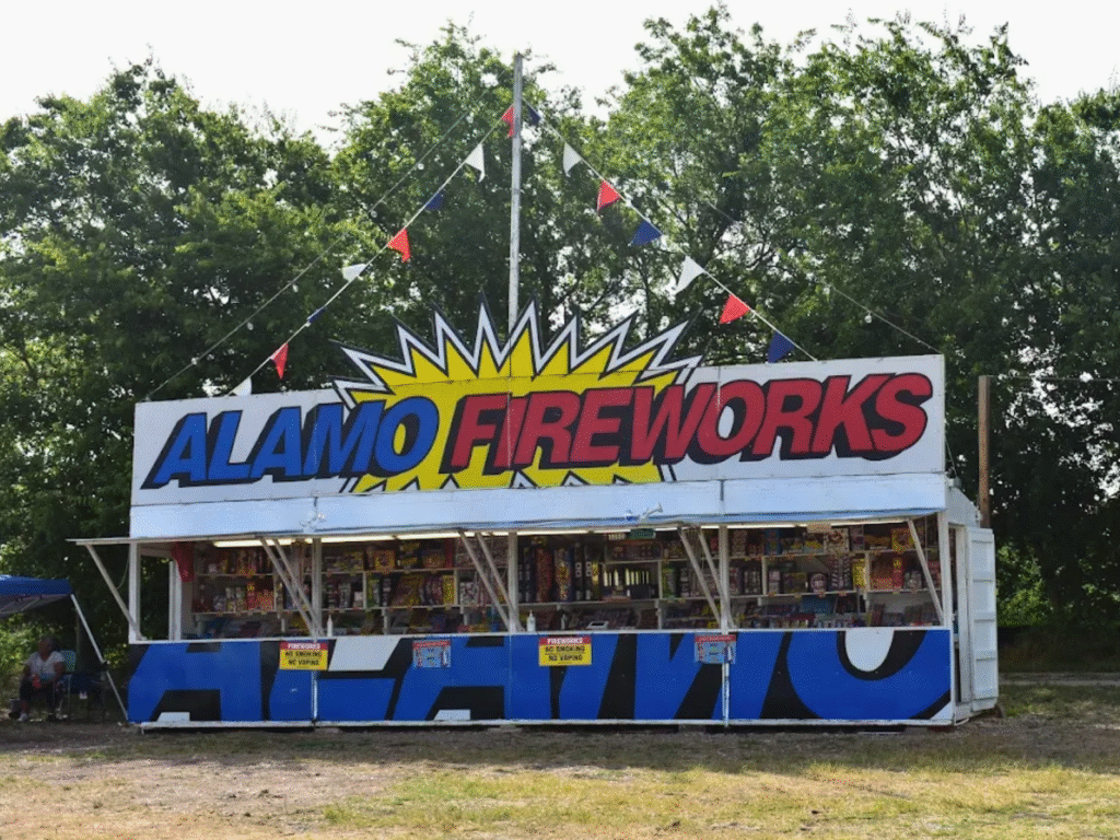 Alamo Fireworks Stand in Seguin, Hwy 46