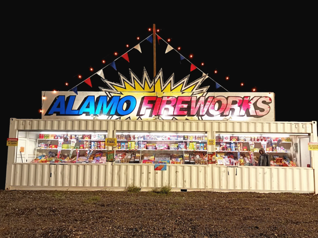 Alamo Fireworks Stand in Saint Hedwig