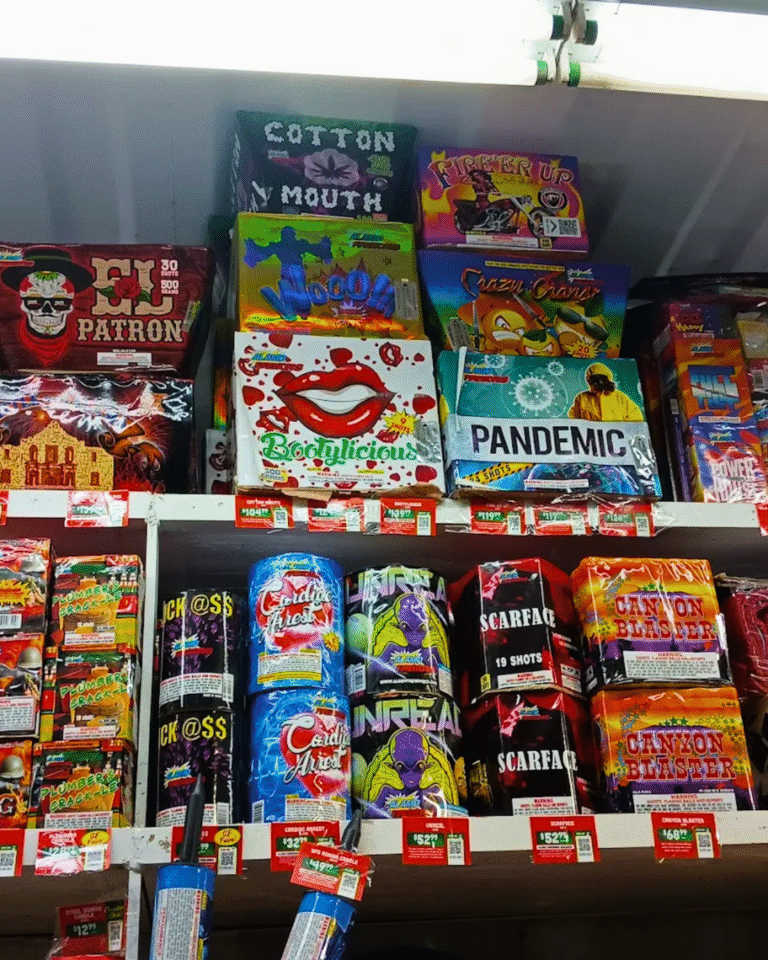 Alamo Fireworks Stand - Dallas, Dowdy Ferry products